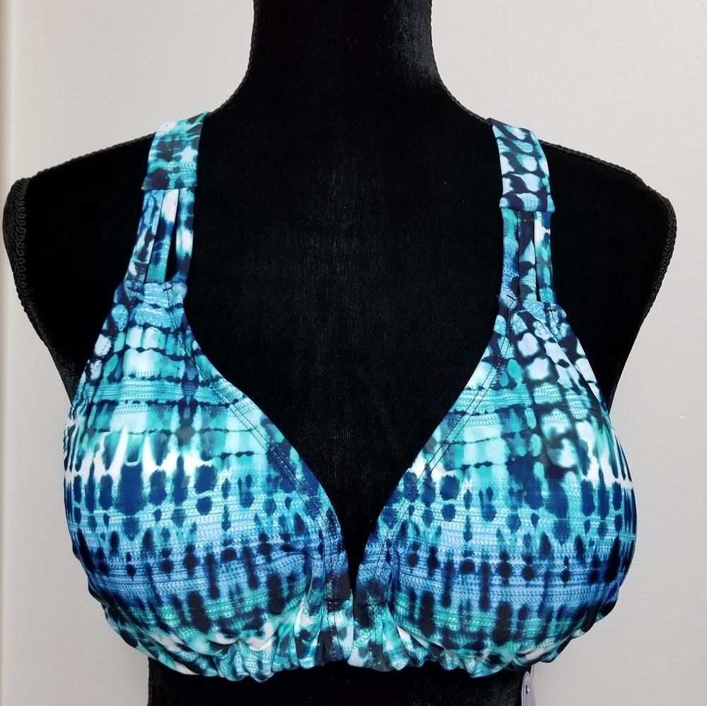 Swimsuits For All bikini top Sz 12 NWT